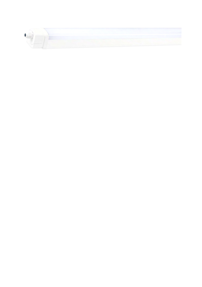 HS-2824 100W ETANJ LED ARMATÜR IP65 BEYAZ 120cm - Görsel 1